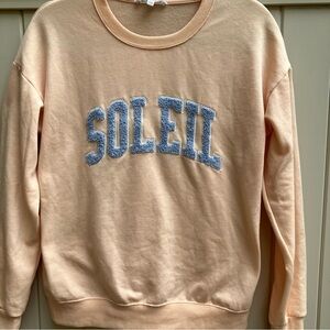 Workshop Republic Clothing soleil sweatshirt small peach